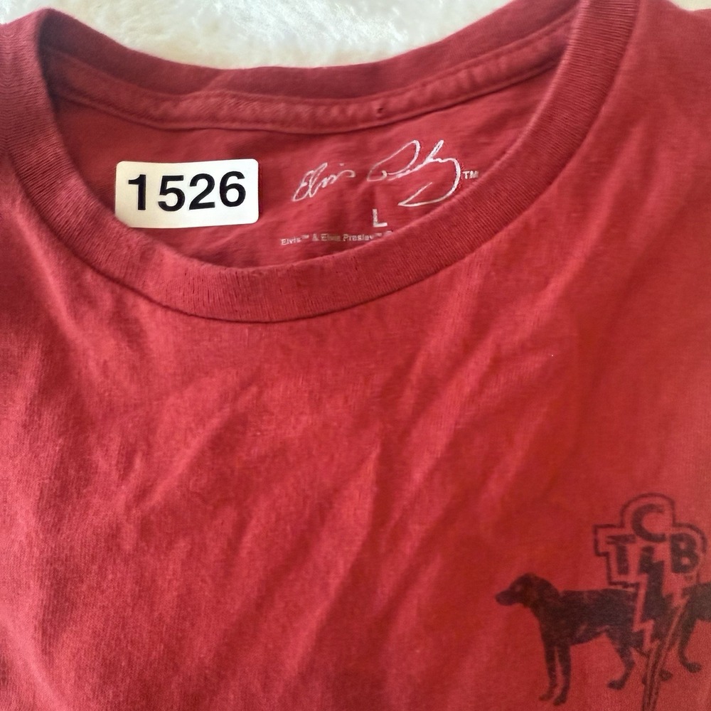 Elvis‎ Presley Hound Dog TCB ⚡️ T-Shirt Rock N Roll Large EPE Official Autograph - Picture 8 of 8